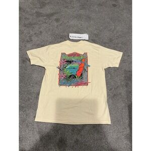 Vintage Wave Rider Men's XL YellowHawaii Surf T-Shirt Double Sided,single stitch